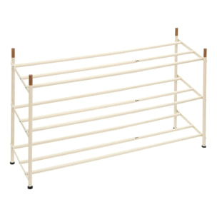 Range-chaussures extensible 6/12 paires Cassie beige