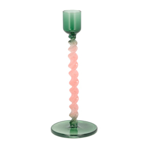Bougeoir en verre Vivid