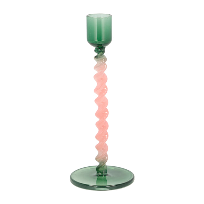 Bougeoir en verre Vivid