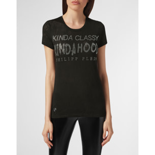 PHILIPP PLEIN T-shirt Round Neck SS Crystal