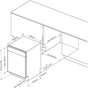 Lave vaisselle encastrable DE DIETRICH DBJ422DQX