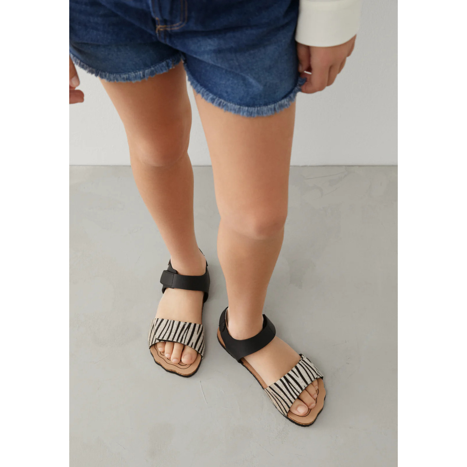 Sandalias Abiertas Barefoot Goflex con Estampado Animal