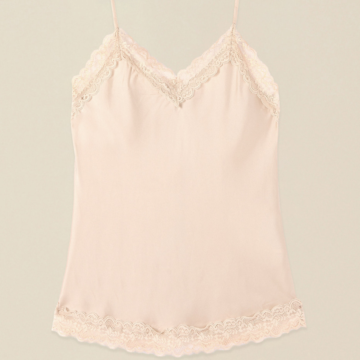 Oltre - Top lingerie in raso e pizzo - Beige