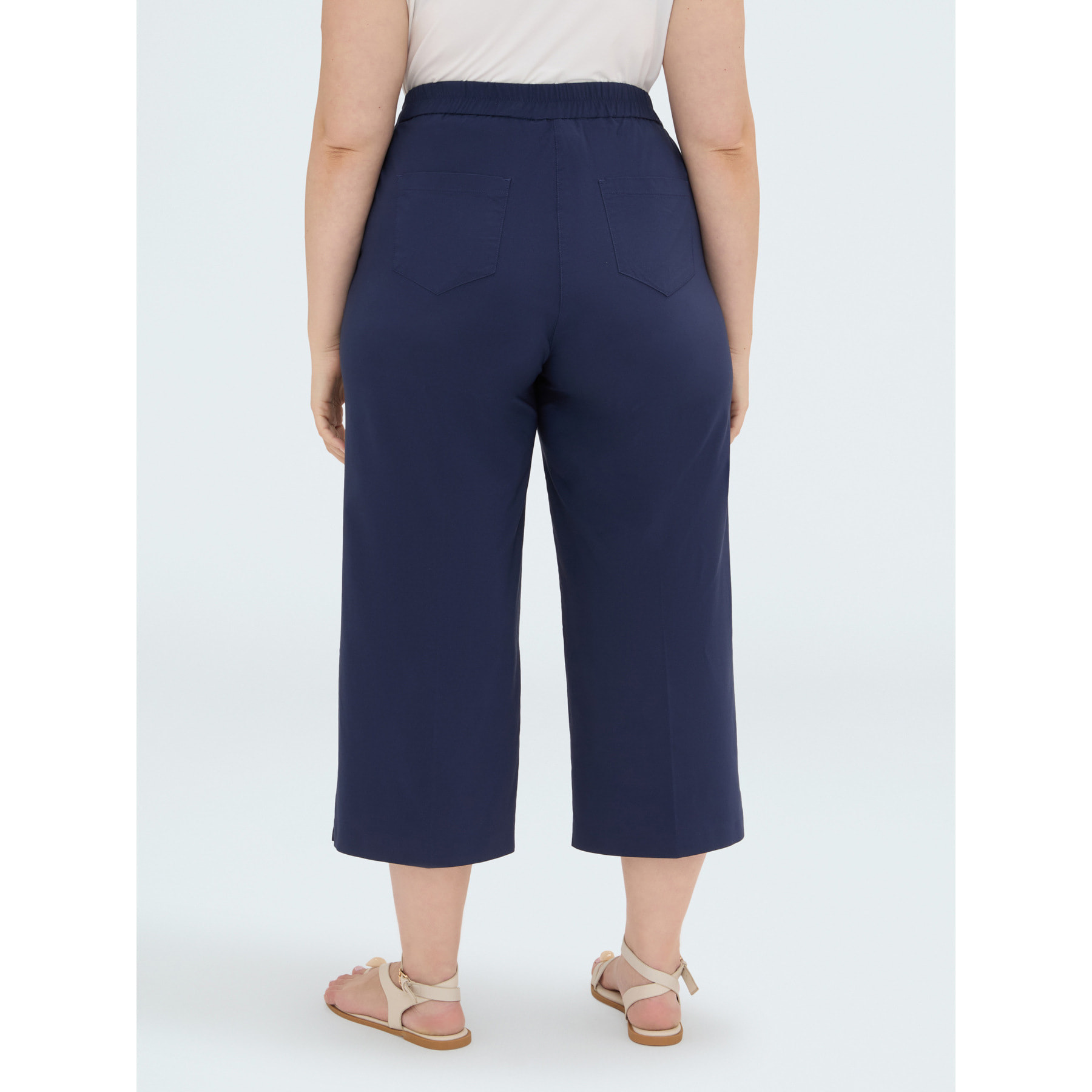 Fiorella Rubino - Pantaloni cropped leggeri - Blu