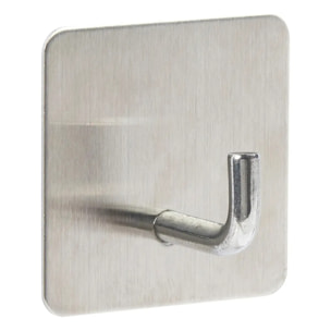 4 patères adhésives "Stiky" 4,5x2,7cm