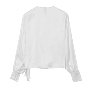 Blusa incrociata con fusciacca