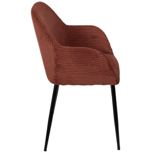 Fauteuil Cotele Scott Terracotta - Lot De 2