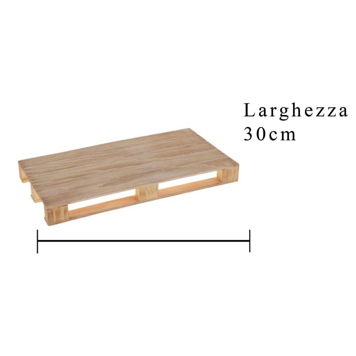 Vassoio Di Pallet. Larghezza 30 Cm - Pezzi 6 - 30X3X15cm - Colore: Altro - Bianchi Dino - Articoli In Legno Cassette