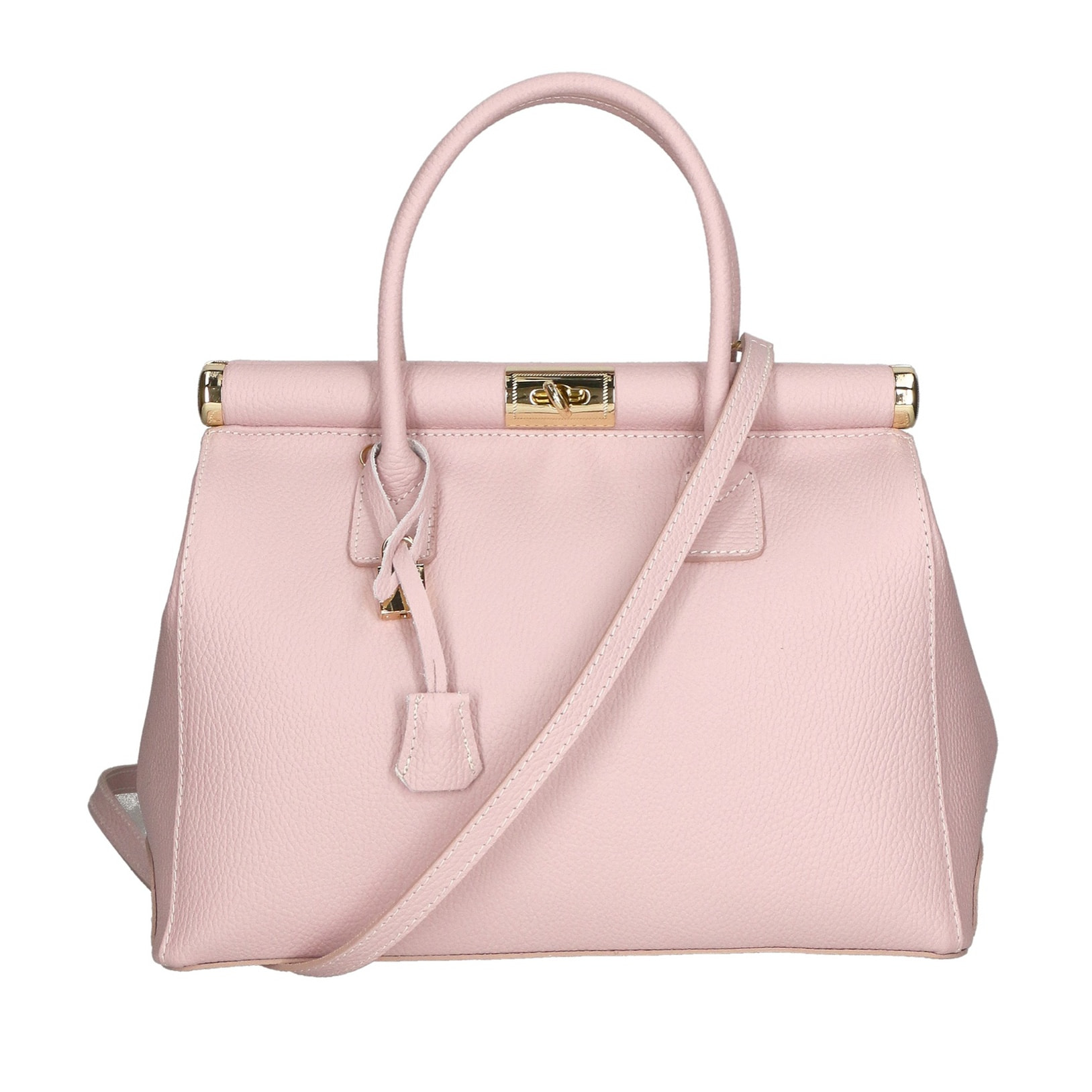 Borsa a mano da donna - Modello Aleria - Vera pelle - 35.0 x 26.0 x 16.0 cm