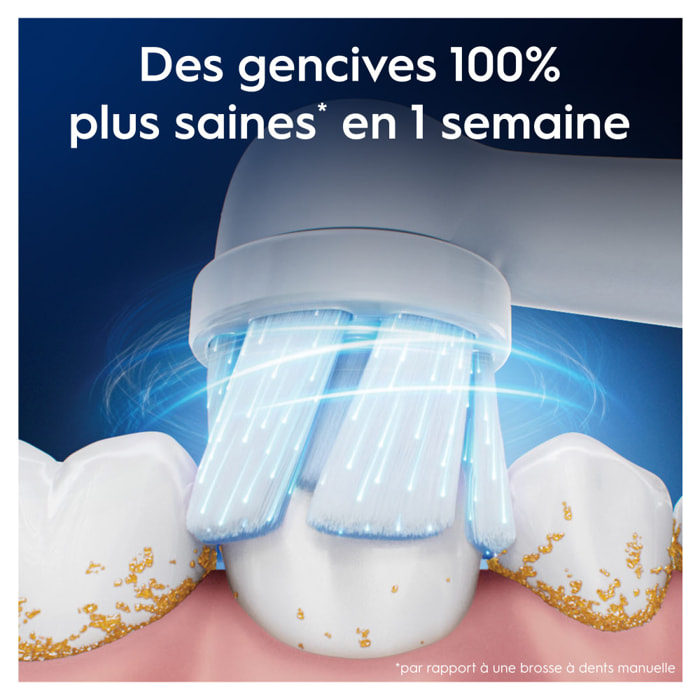 Oral-B Série iO Gentle Care, Brossettes rondes de rechange Authentiques, Convient aux Gencives sensibles, 6