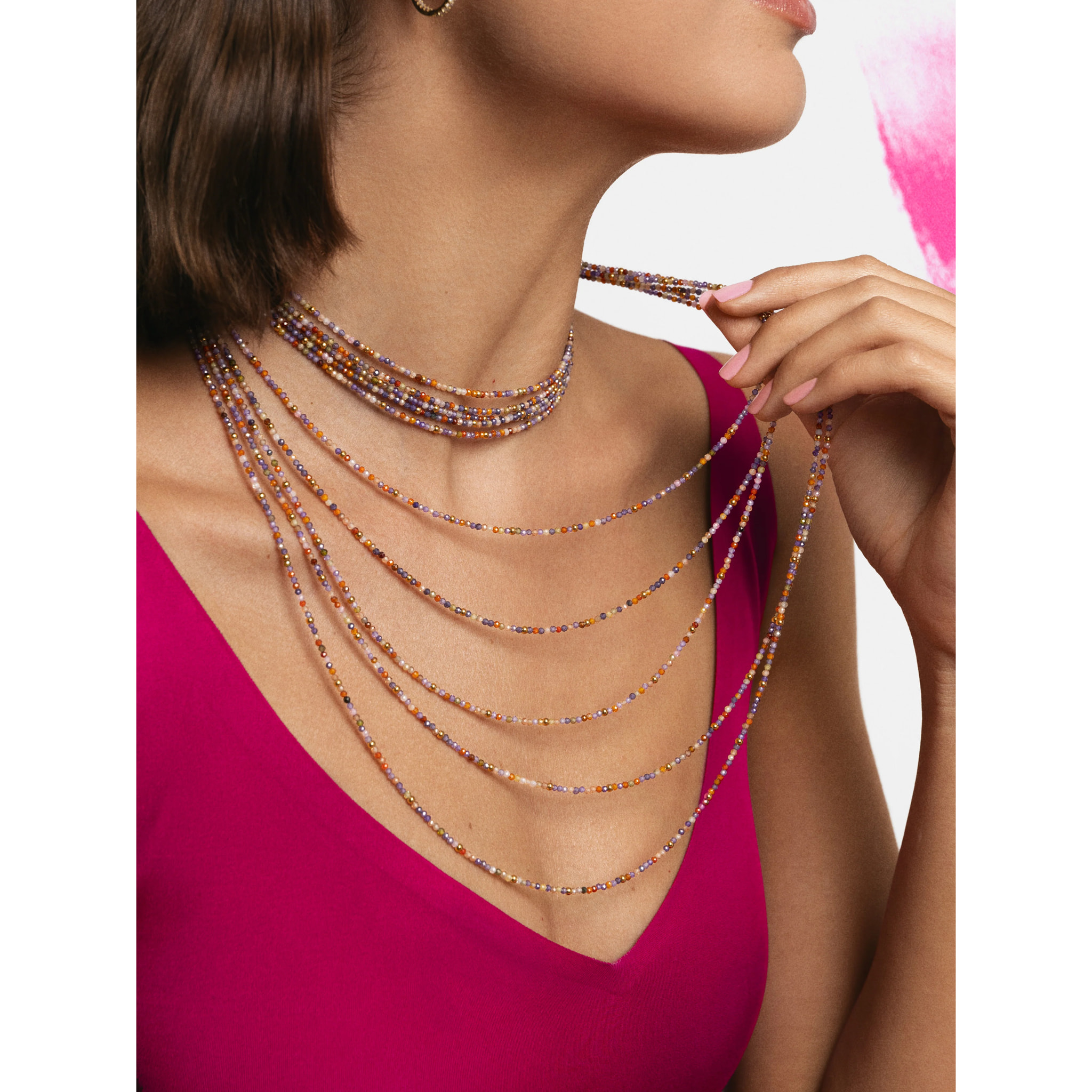 Choker Crystals Cleopatra Acero Baño Oro