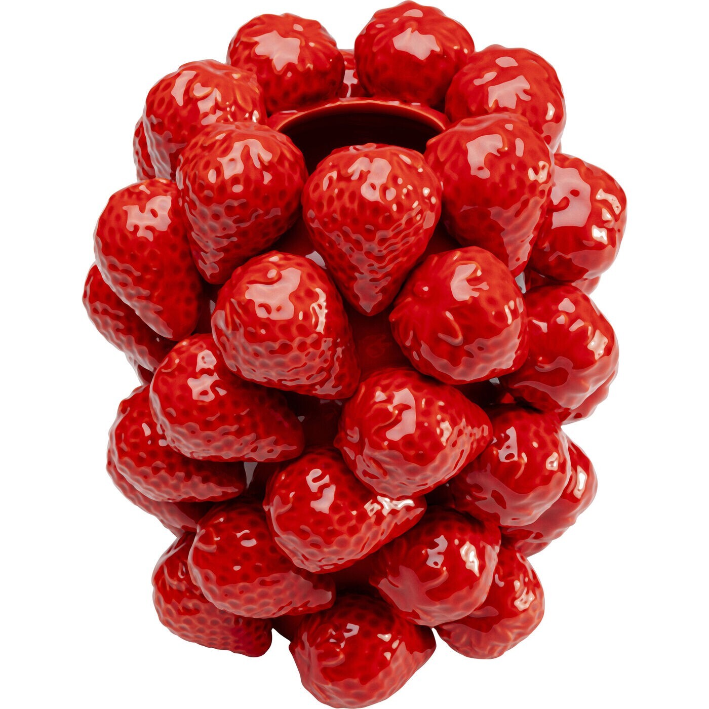 Vase fraises rouges 24cm Kare Design