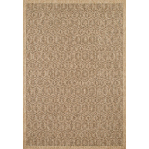 Tapis moderne effet jute naturel