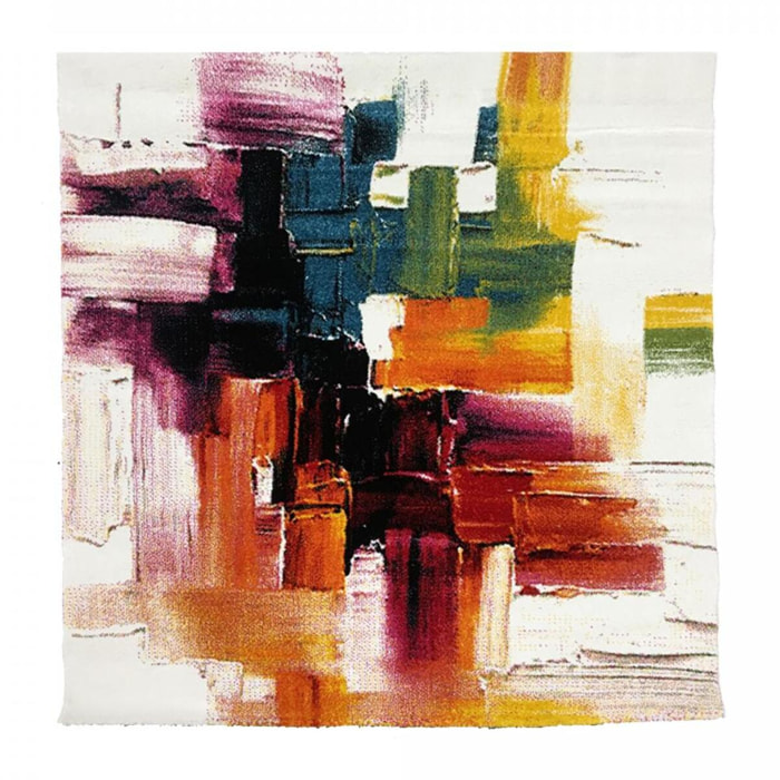 Tapis motif abstrait Rufa multicolore