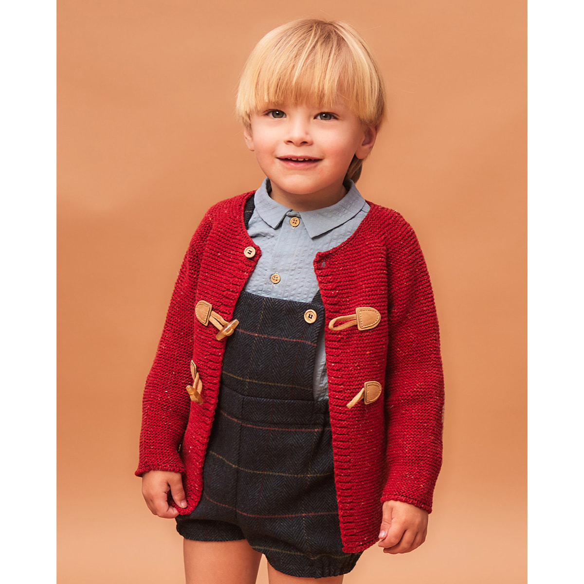 CAMISA SEERSUCKER CUELLO PICO AZUL