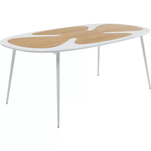 Table Petal 200x100cm blanche Kare Design