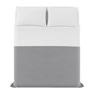 COMPLETO LETTO NATURAL COLOUR MADE IN ITALY COTONE-BIANCO/BIANCO MATRIMONIALE