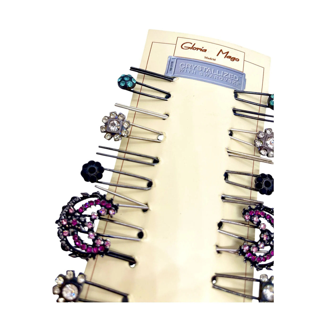 Pack 10 Horquilla recogido surtido con cristales de SW. Figuras GD