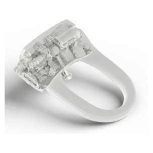 by Siko Siège Abattant Bidet japonais SoftClose, blanc (SATB094)