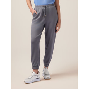 Oltre - Joggers in jersey soft touch - Grigio