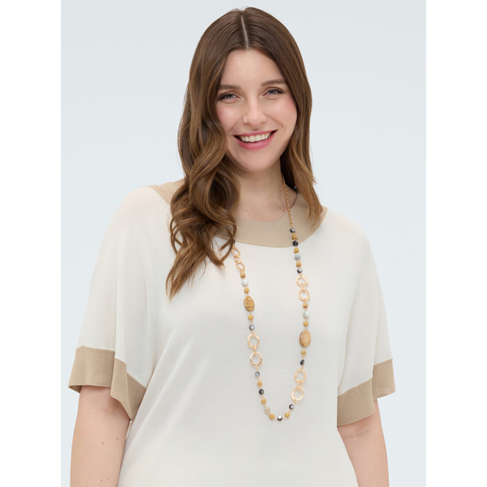 Fiorella Rubino - Collana con perline e ciondoli - Oro