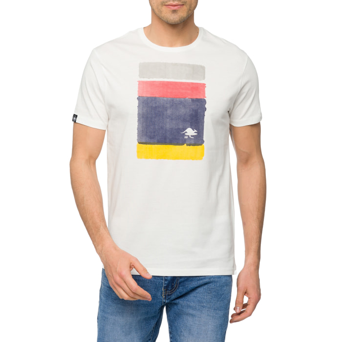 T-shirt in cotone 150 gr Hot Buttered Barrell Colore Bianco.