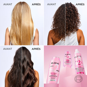 Lot de 12 - L'Oréal Paris Elseve Glycolic Gloss Shampooing Sublimateur de Brillance 250ml