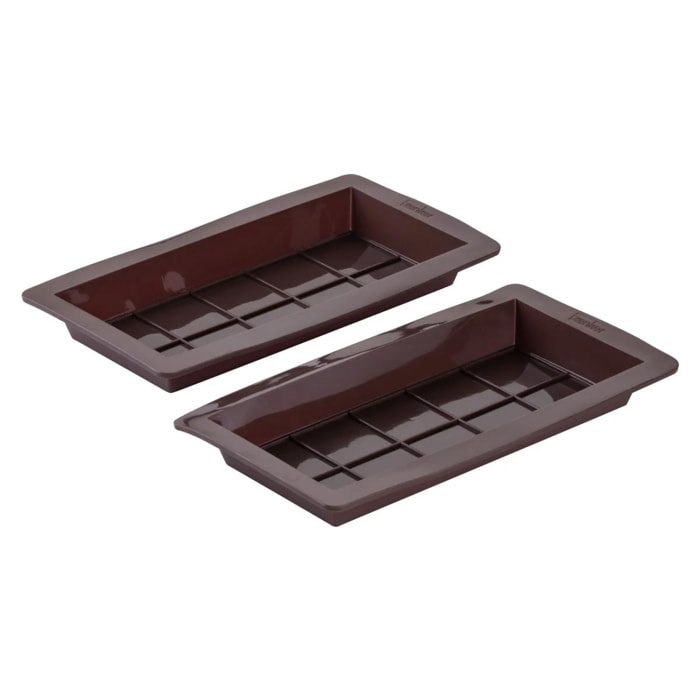 Deux moules à tablettes chocolat de Dubaï en silicone Zenker Special Creative