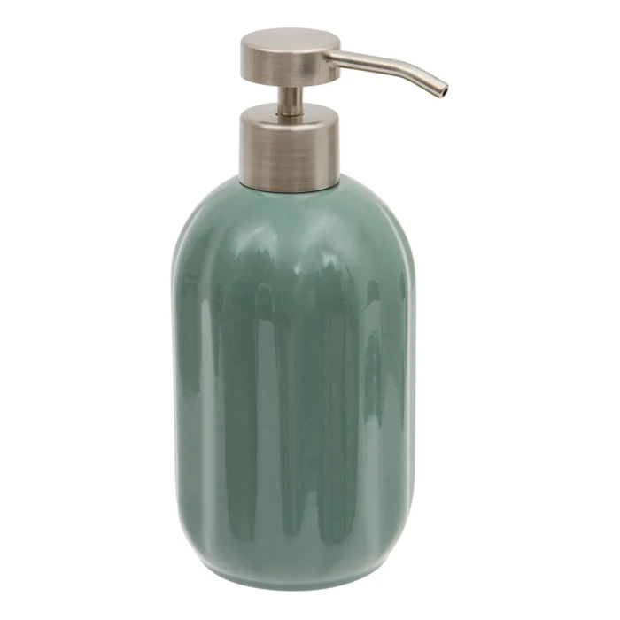 Distributeur de savon Colorama en céramique 450ml vert ficus