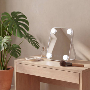 Miroir LED Holly rectangulaire 20x25cm blanc