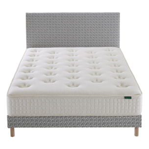 Ensemble matelas Le Latex Responsable + sommier + tête de lit
