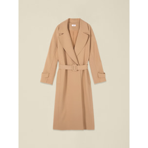 Oltre - Trench lungo con cintura - Beige
