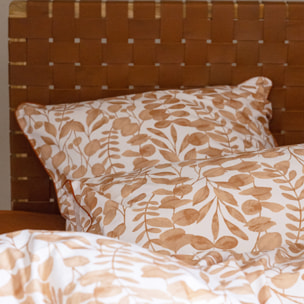 Housse de couette en percale de coton lavé, HERBIER