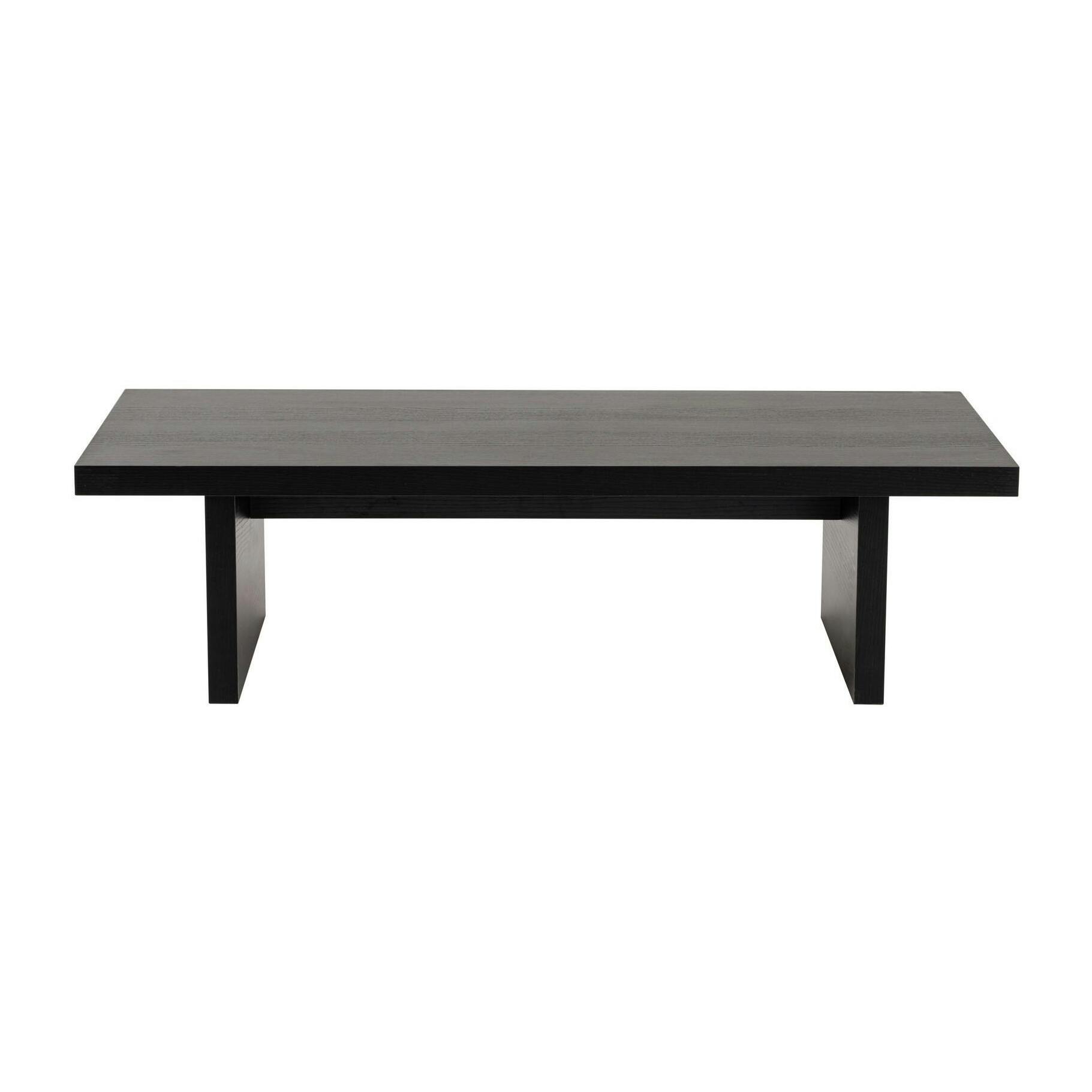 Table basse gigogne design – effet bois noir (3 pièces) MARFA