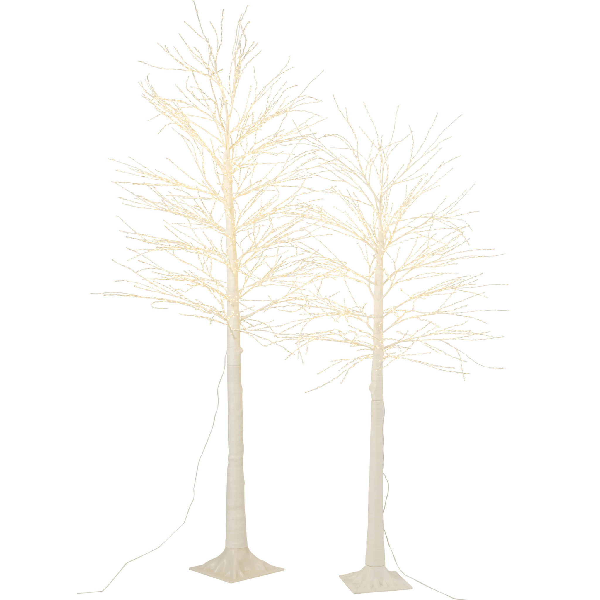 J-Line décoration Arbre 2000 Led - métal - blanc - large - LED