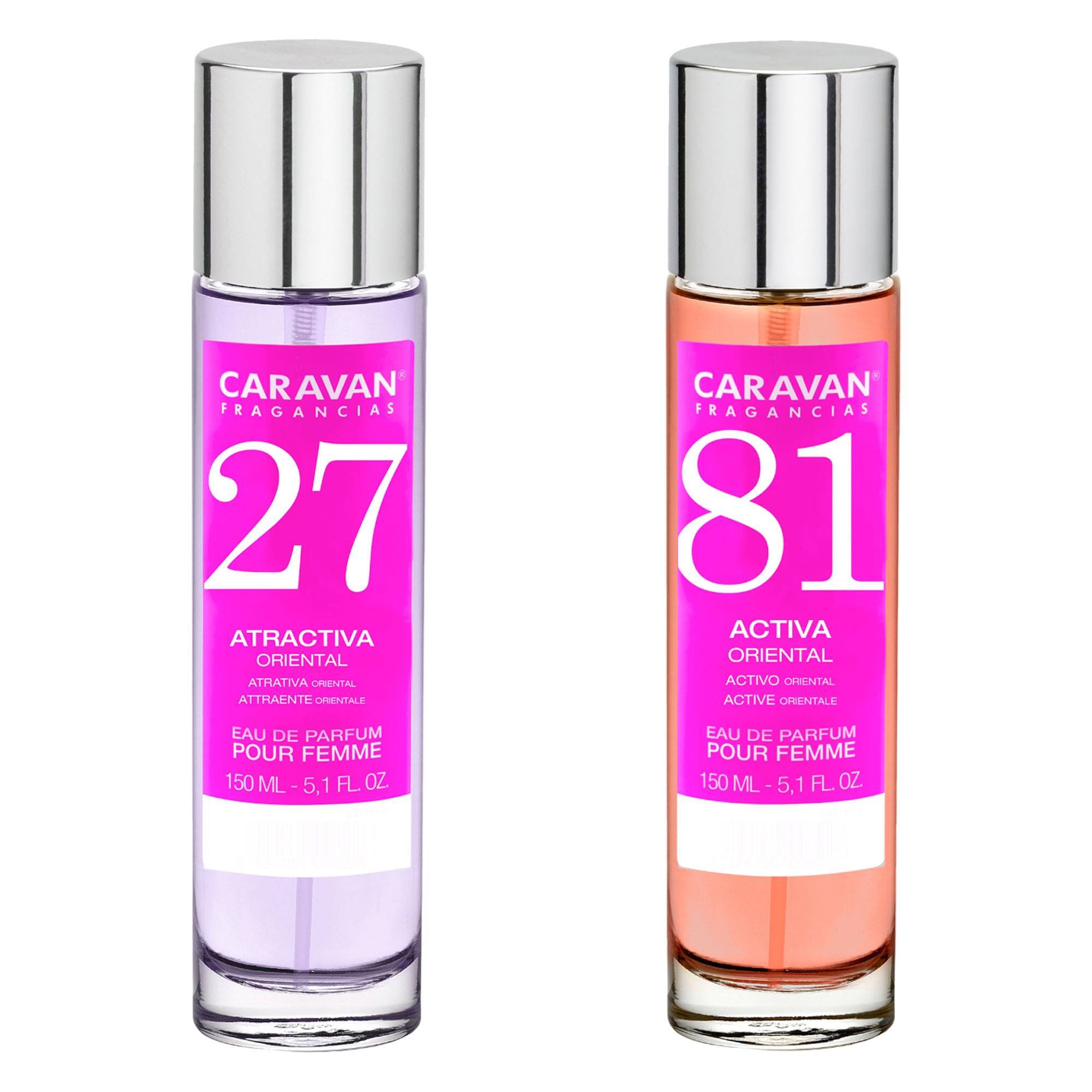 Caravan fragancias - caja de regalo con 2 perfumes: nº81 y nº27 de 150 ml, para mujer