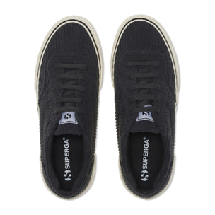 Superga - Sneakers Donna Nero - 3041 REVOLLEY PLATFORM CORDUROY