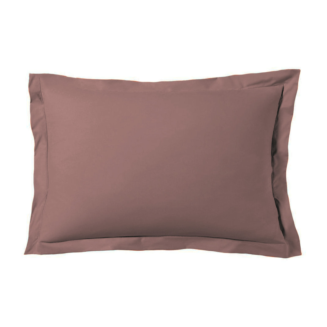 Taie d'oreiller satin de coton rose
