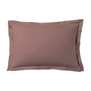 Taie d'oreiller satin de coton rose