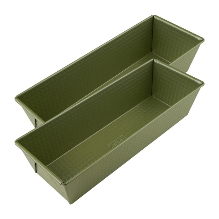 Lot de 2 moules à gâteaux 30/30 cm en acier Zenker Green Vision