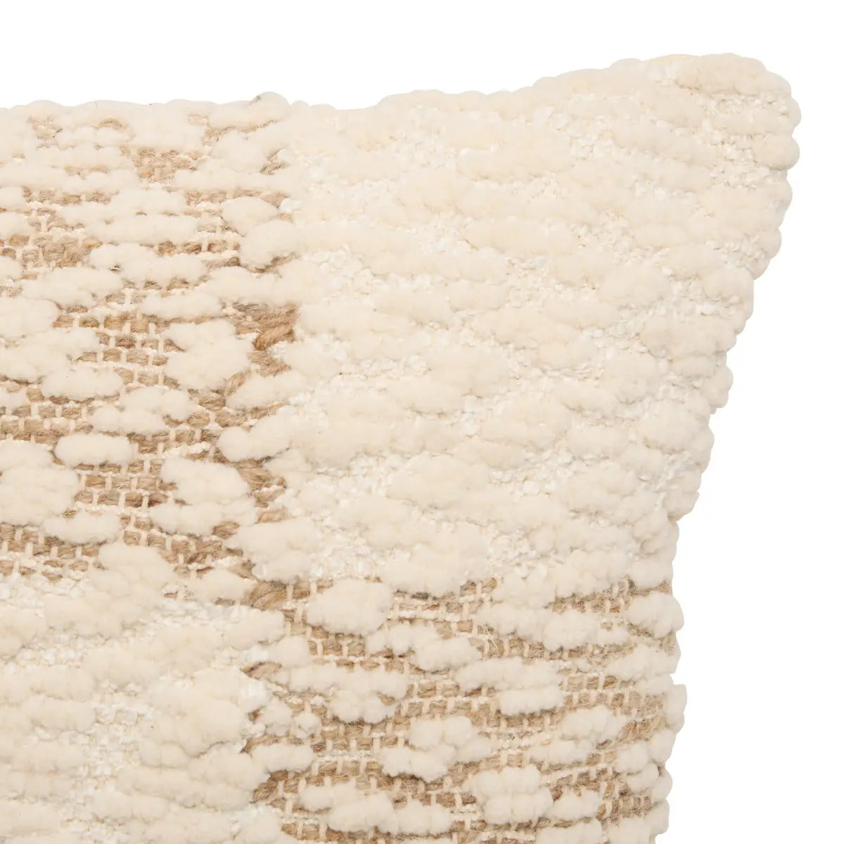 Coussin Ameya carré 45x45cm beige