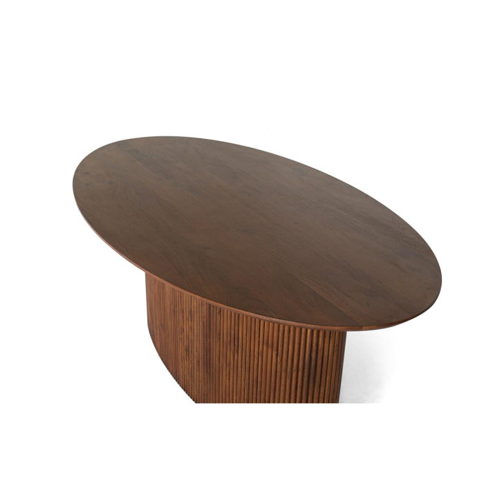 Mesas de Comedor de Madera Maciza de Acacia 200 Cm Estilo Rústico Moderno