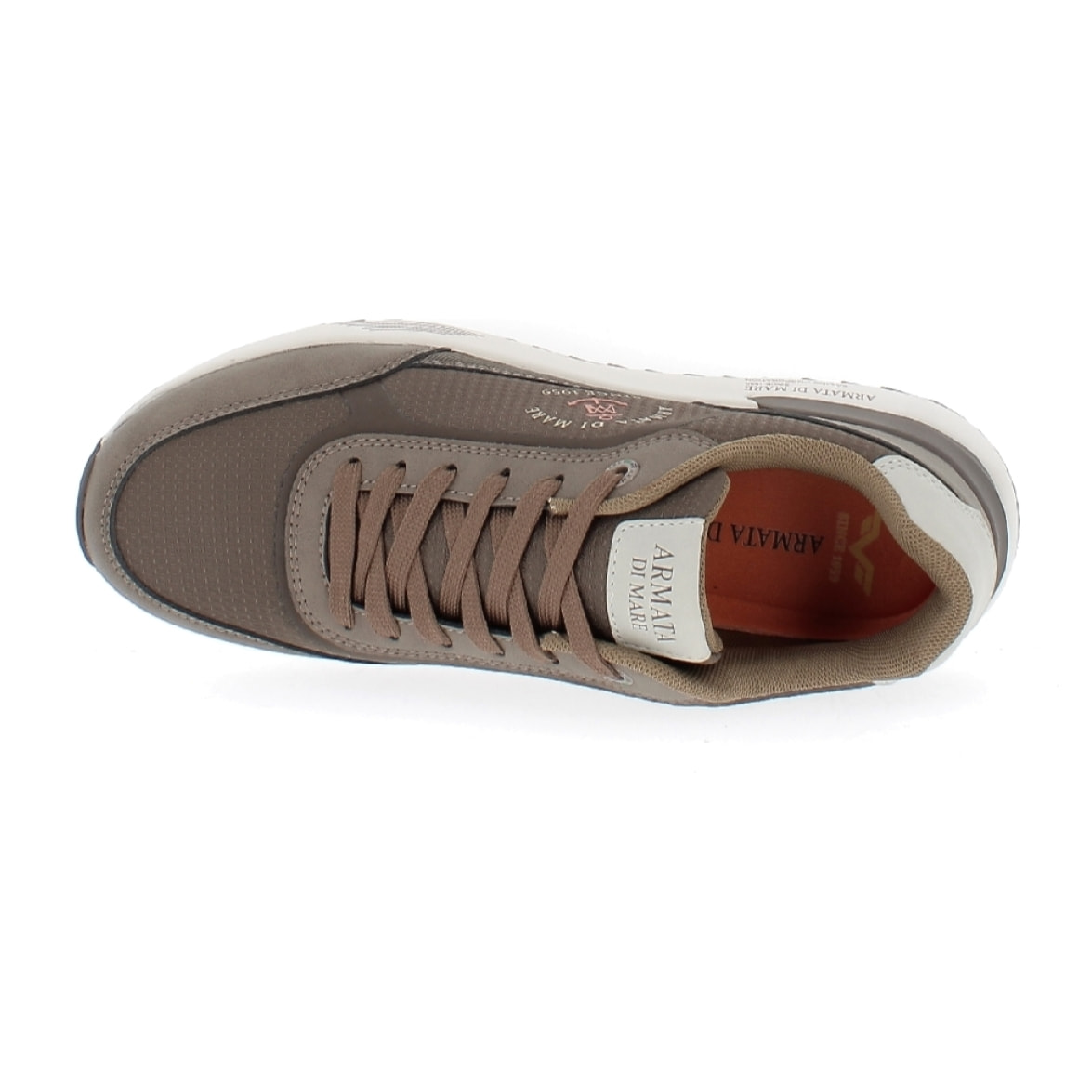 Armata di Mare Scarpe Uomo Sneakers Casual Stringate con Soletta Rimovibile in Memory Foam AMU W23N415 Taupe