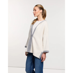 Chaqueta Poncho Blanca - Melbina