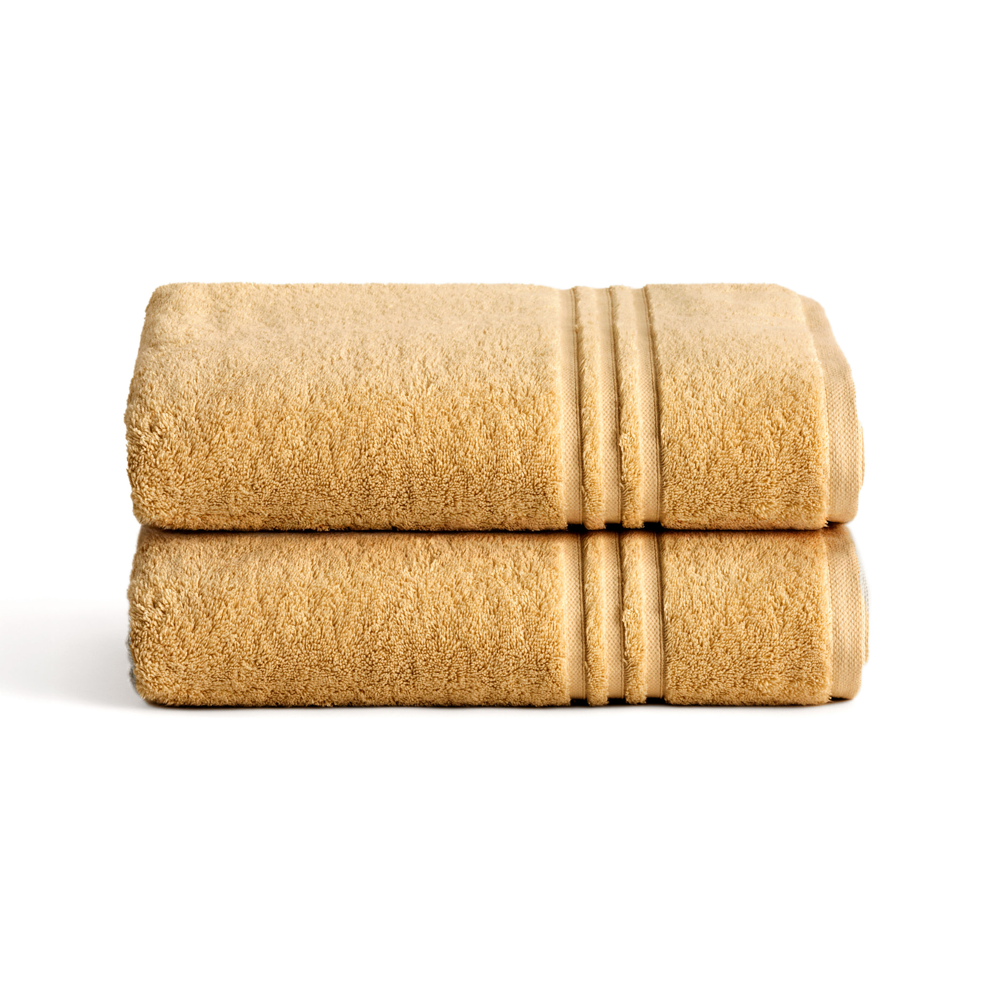 Serviette Éponge 100% Coton Peigné - 700 g/m2 OCRE