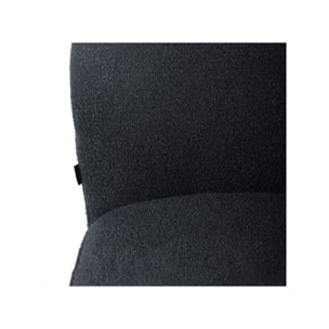 Chaise rotative 180° en tissu bouclette - BÉRANGÈRE