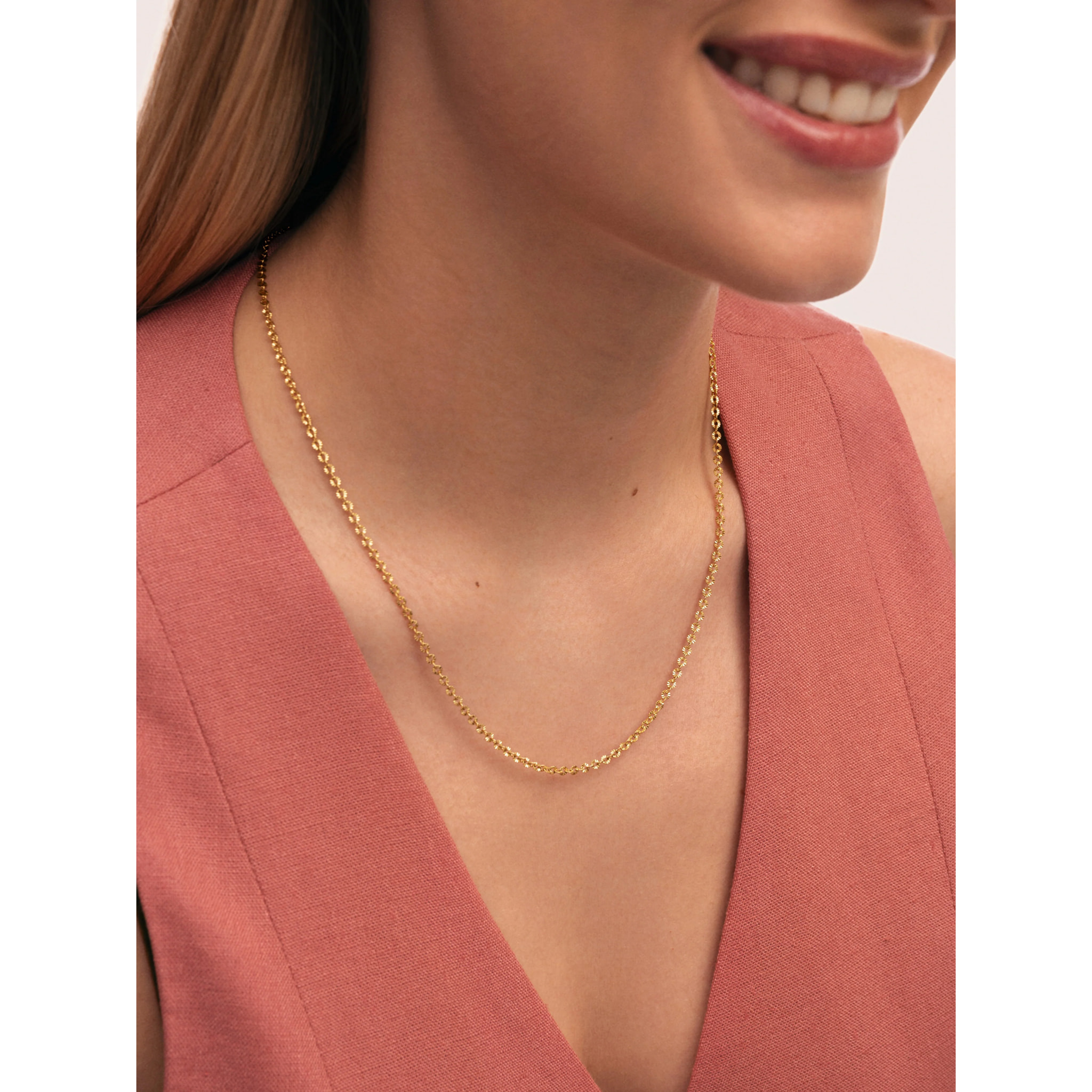 Collana Celestia in Acciaio Placcato Oro