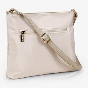 Bolso beige con bordado