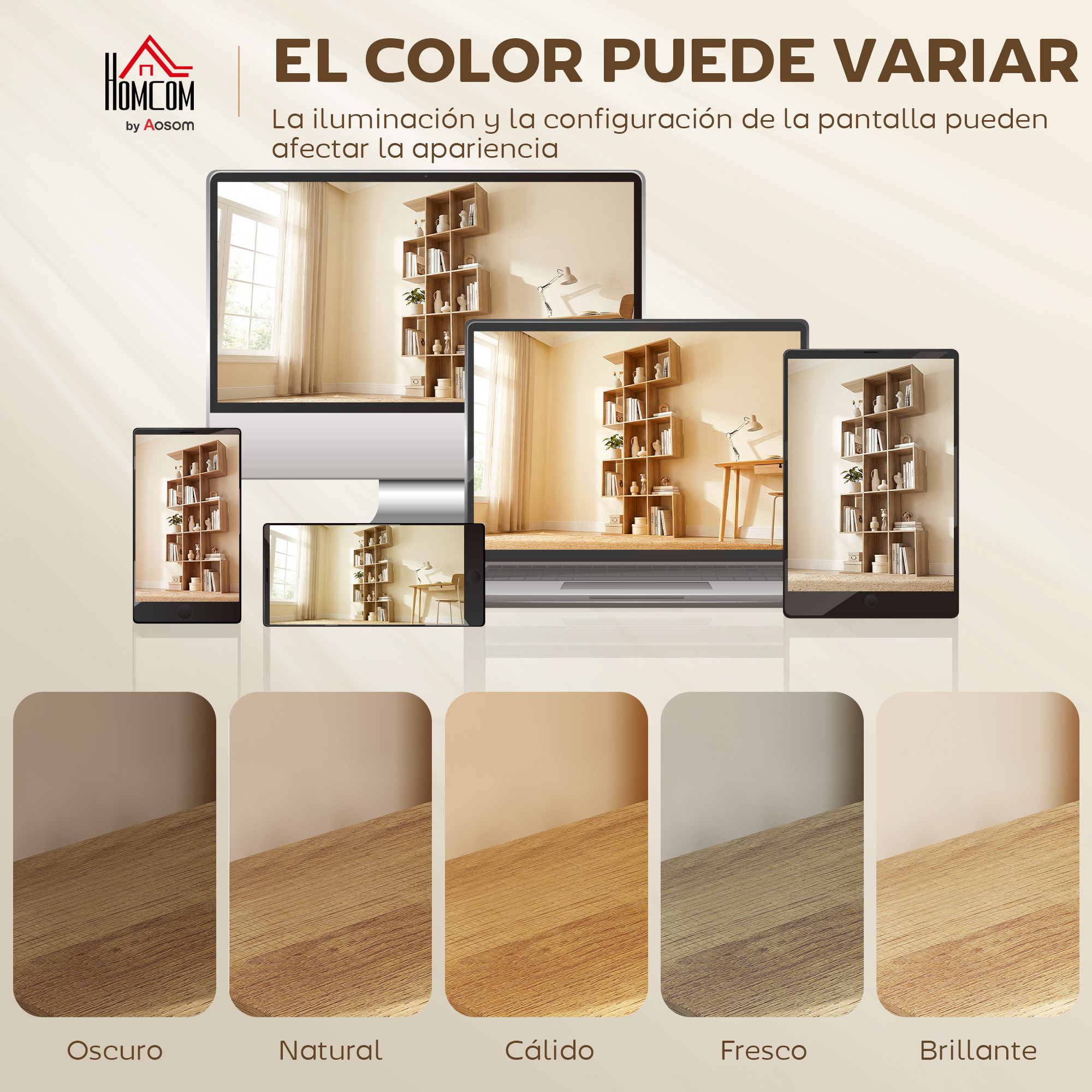 Estantería de 5 Niveles, Biblioteca Estrecha, Librería en Forma de S, para Salón, Dormitorio, Estudio, Oficina, 80x24x200 cm, Roble