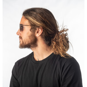 Gafas de sol OCEAN GENOVA - Plana verde con patillas metálicas doradas